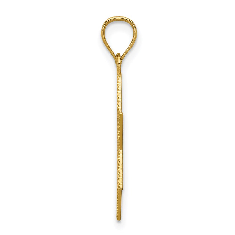 14k Diamond-cut Polished Star of David Pendant