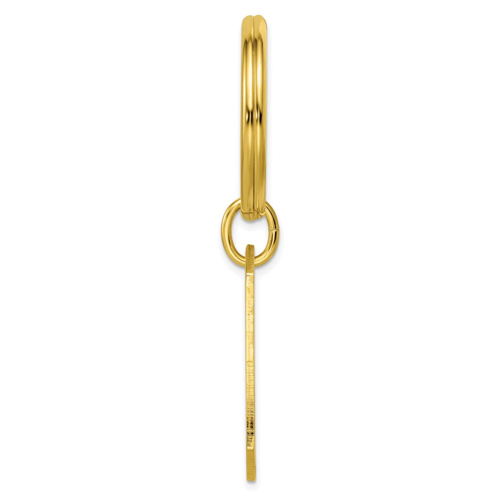 Gold-plated Kelly Waters Cross Engraveable Key Ring