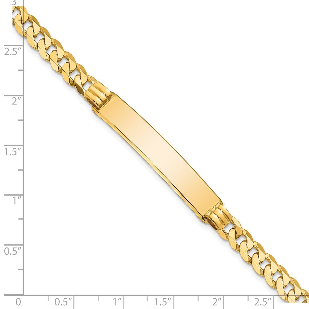 14K Curb Link ID Bracelet