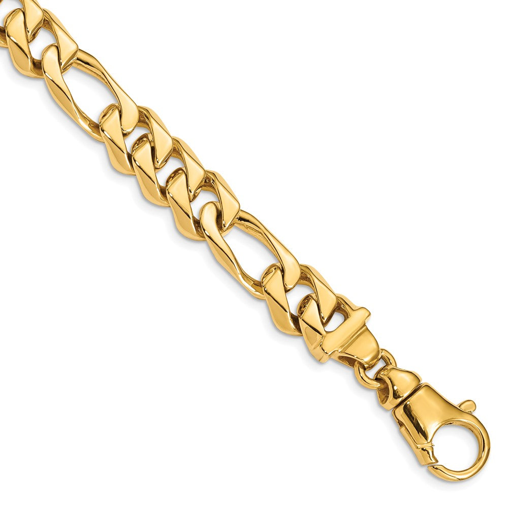 14K 20 inch 10.9mm Hand Polished Fancy Link with Fancy Lobster Clasp Chain