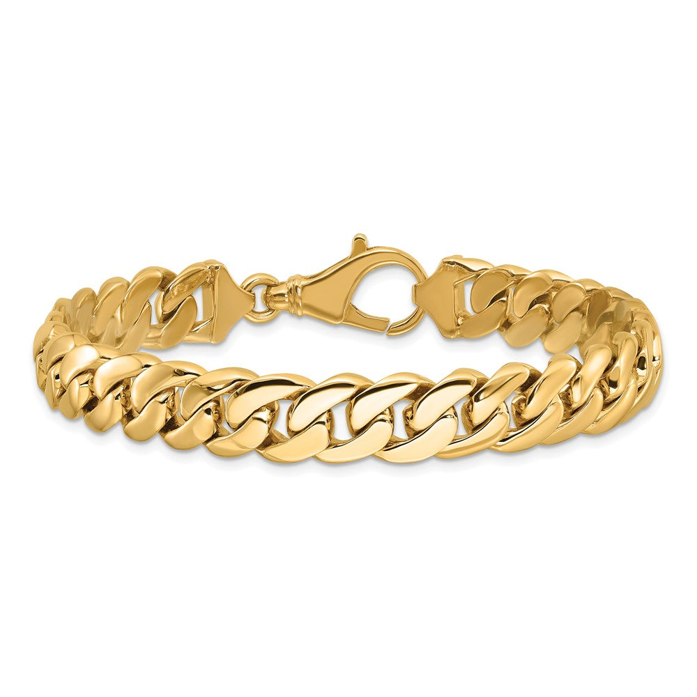 14K Two-tone 20 inch 10.75mm Hand Polished Fancy Link with Fancy Lobster Clasp Chain