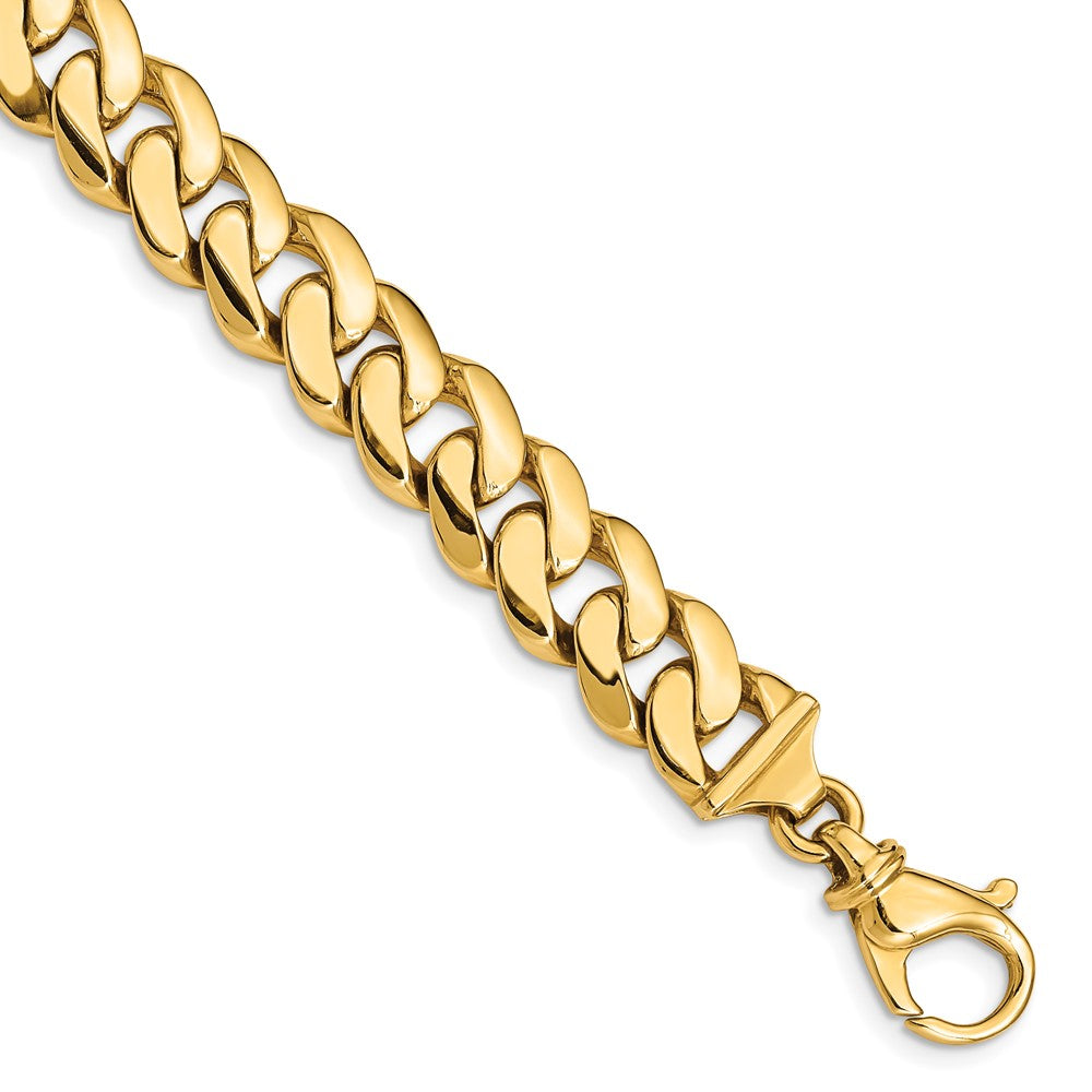 14K Two-tone 20 inch 10.75mm Hand Polished Fancy Link with Fancy Lobster Clasp Chain