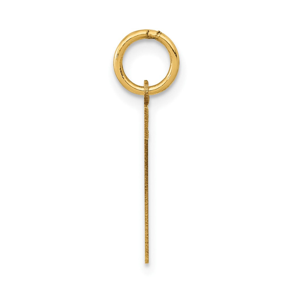 14k Medium Polished Number 7 Charm