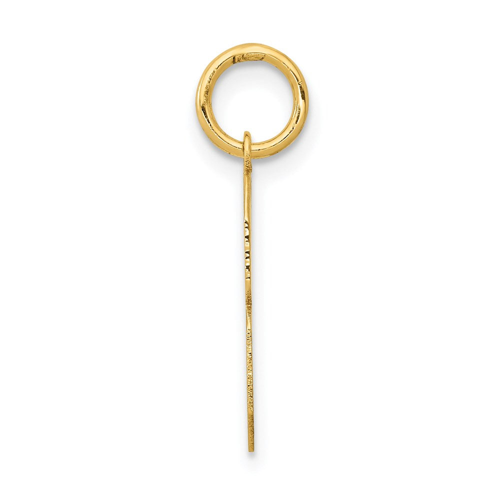 14k Medium Polished Number 8 Charm