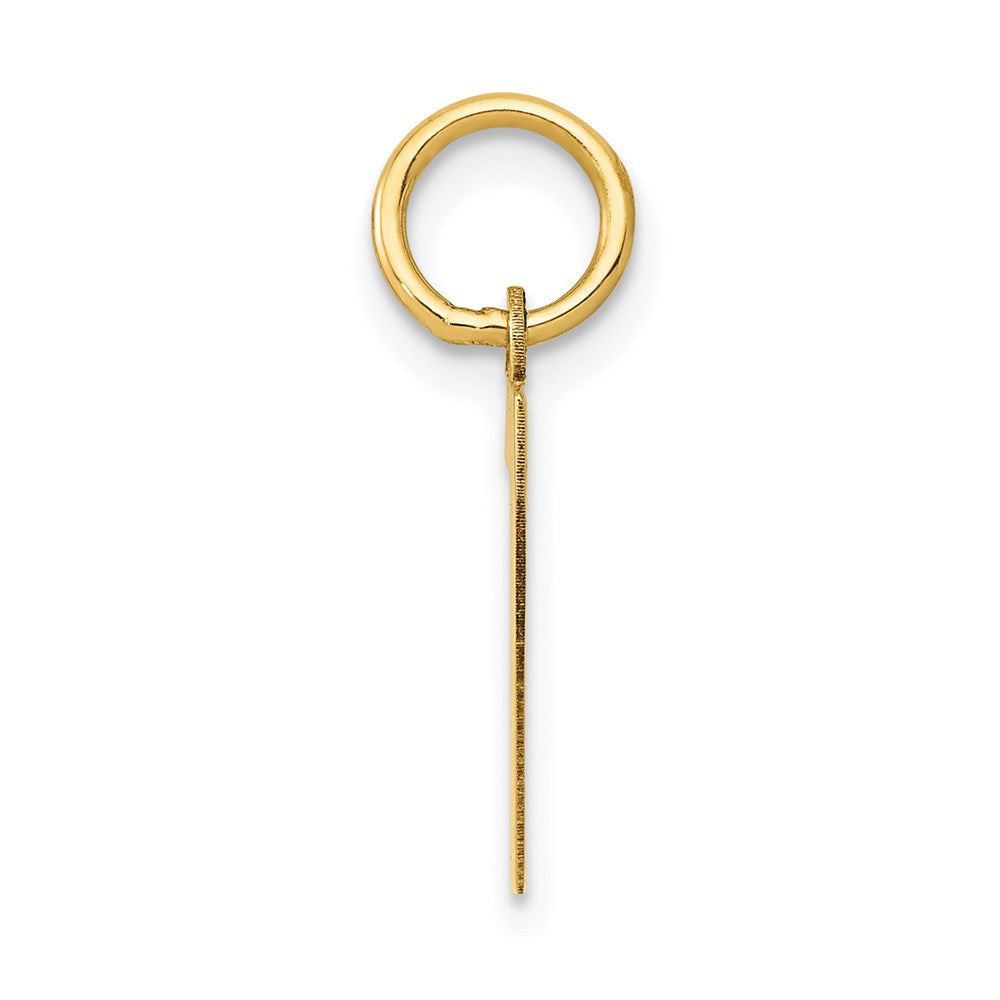 14k Small Polished Number 7 Charm