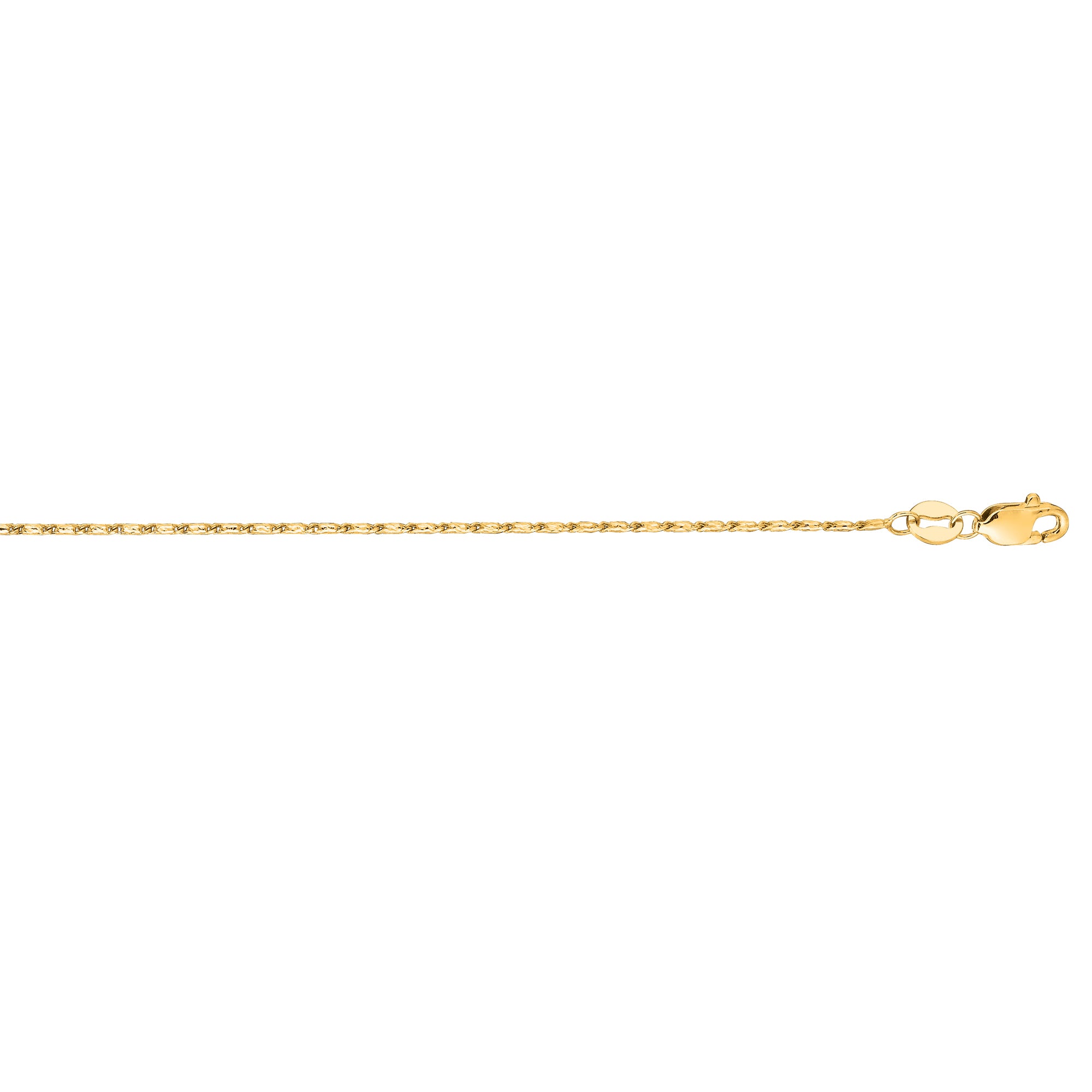14K Yellow Gold 1mm Lumina 20" Chain with Lobster Lock