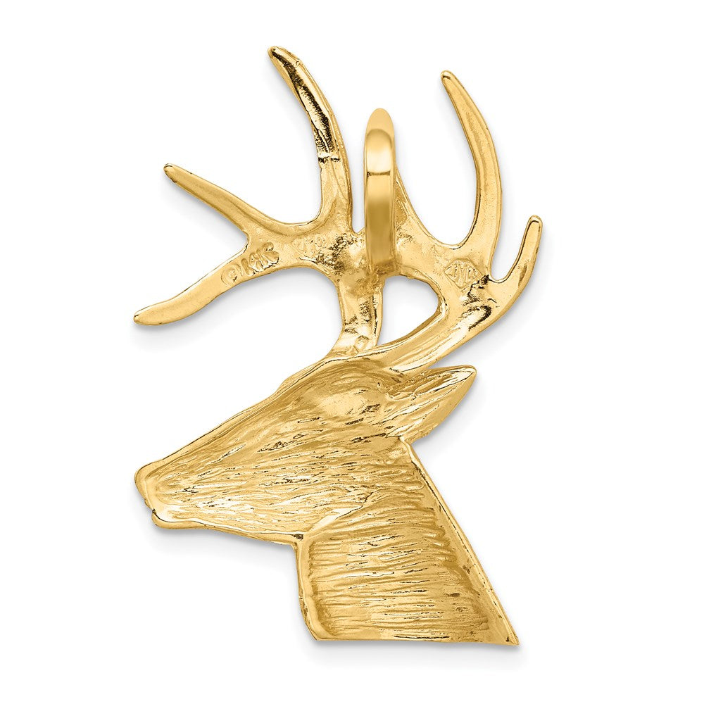 14k Laser Cut Deer Charm