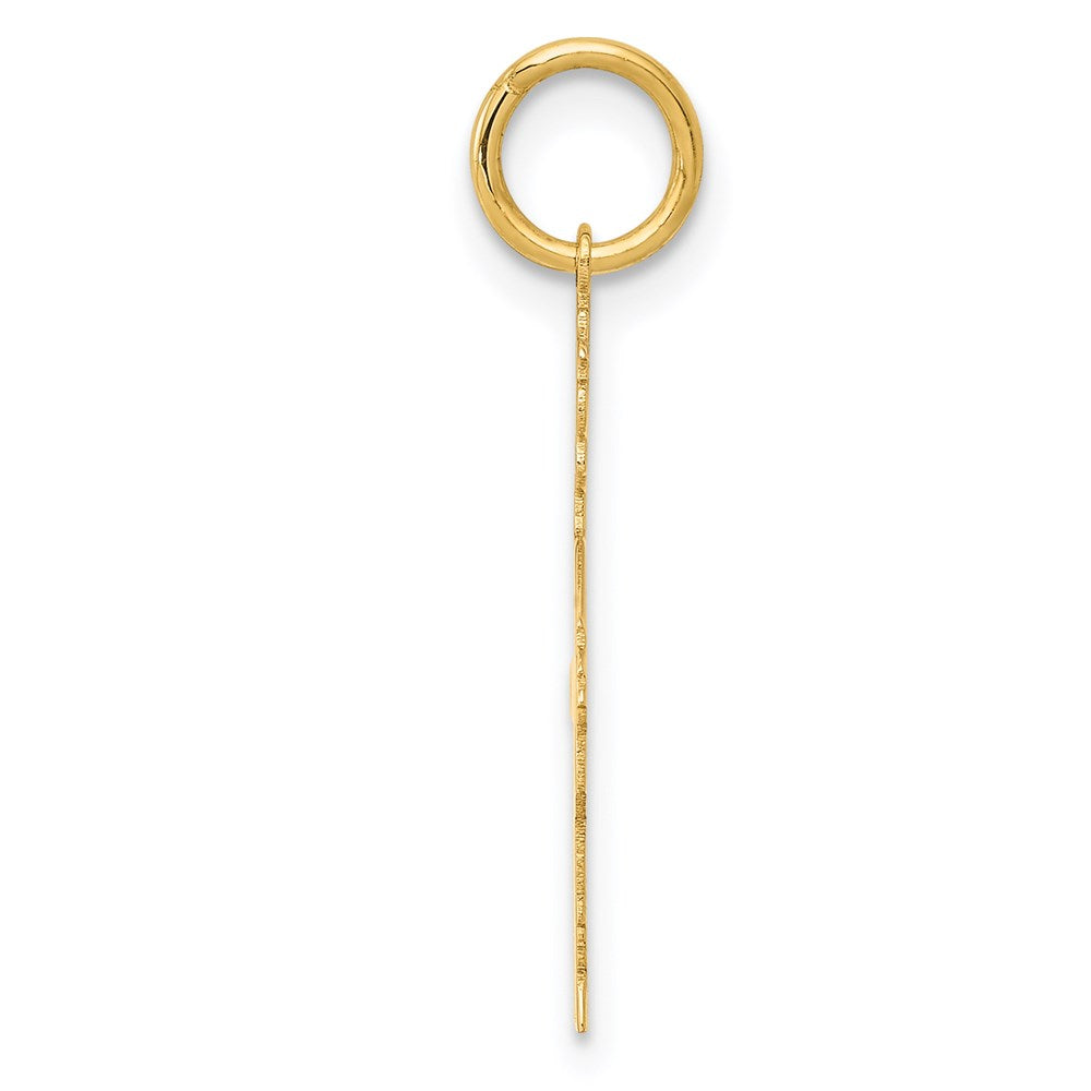 14k Plain Polished Small Boy Charm