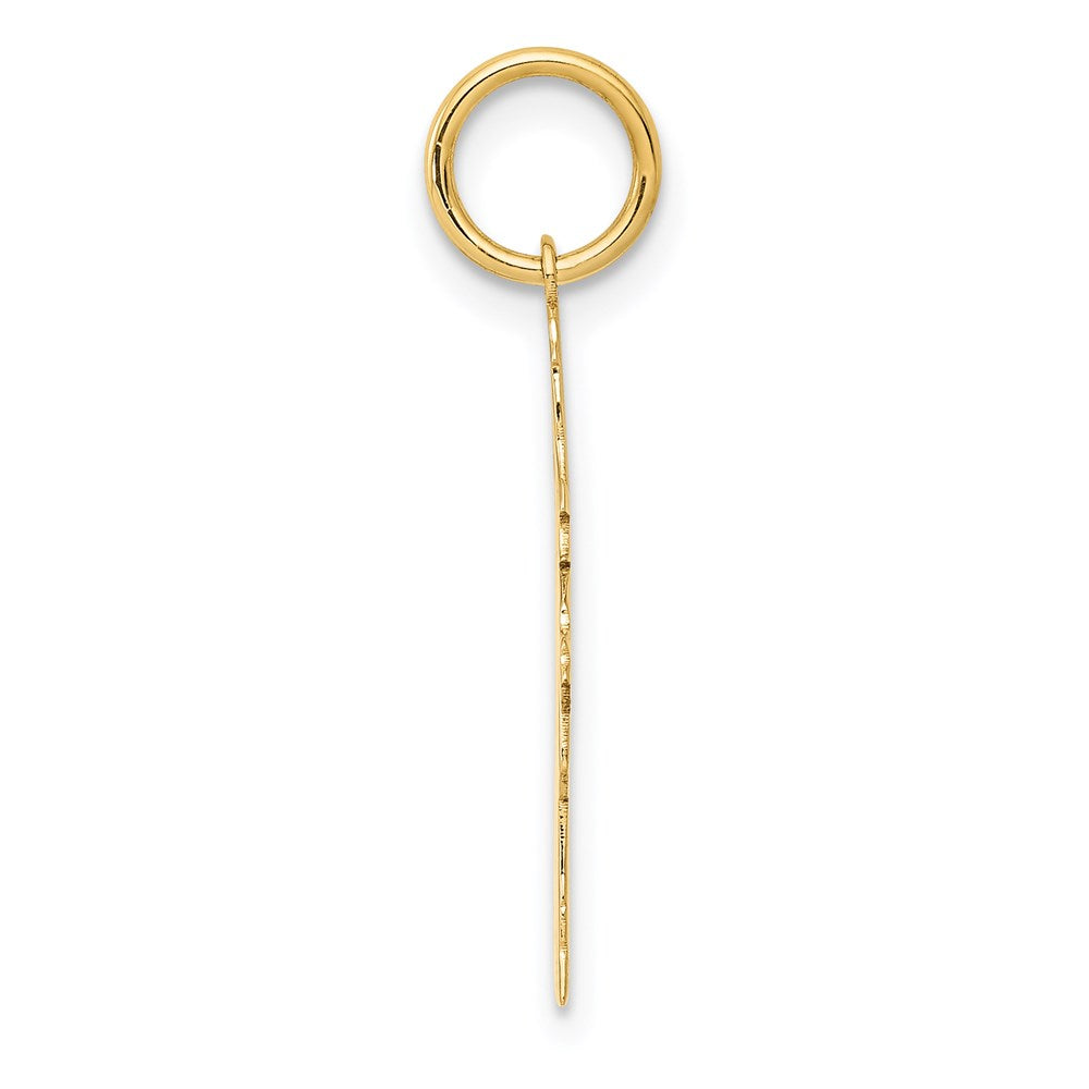 14k Plain Polished Small Girl Charm