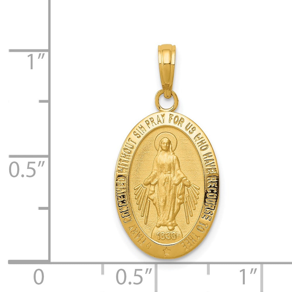 14k Miraculous Medal Pendant
