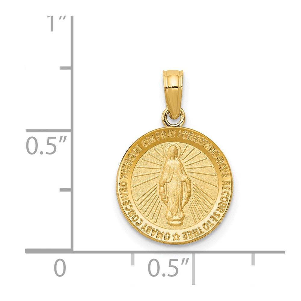 14k Miraculous Medal Pendant