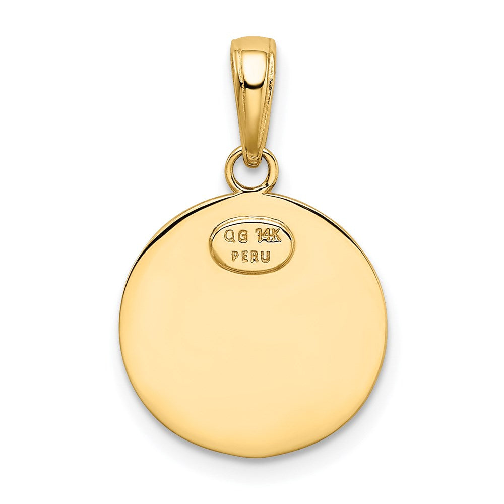 14k Saint Christopher Medal Charm