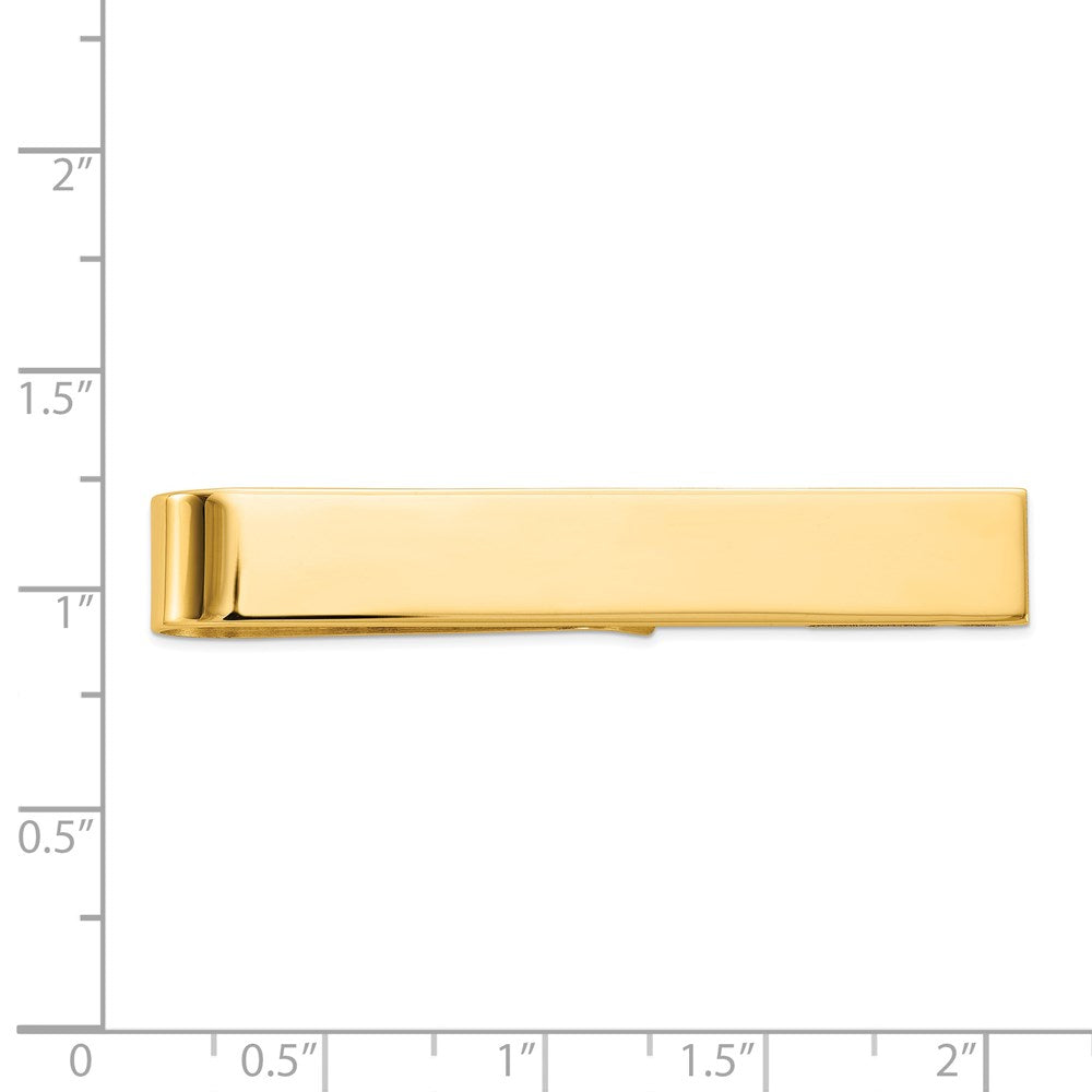 14k Men's Polished Tie Bar