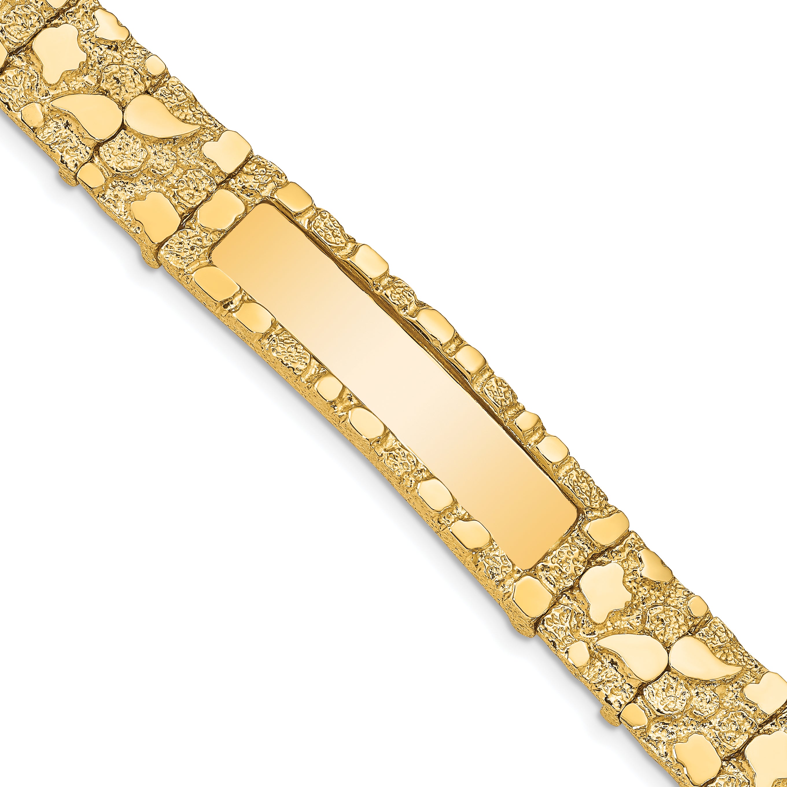 14K 12.0Mm Nugget Id Bracelet
