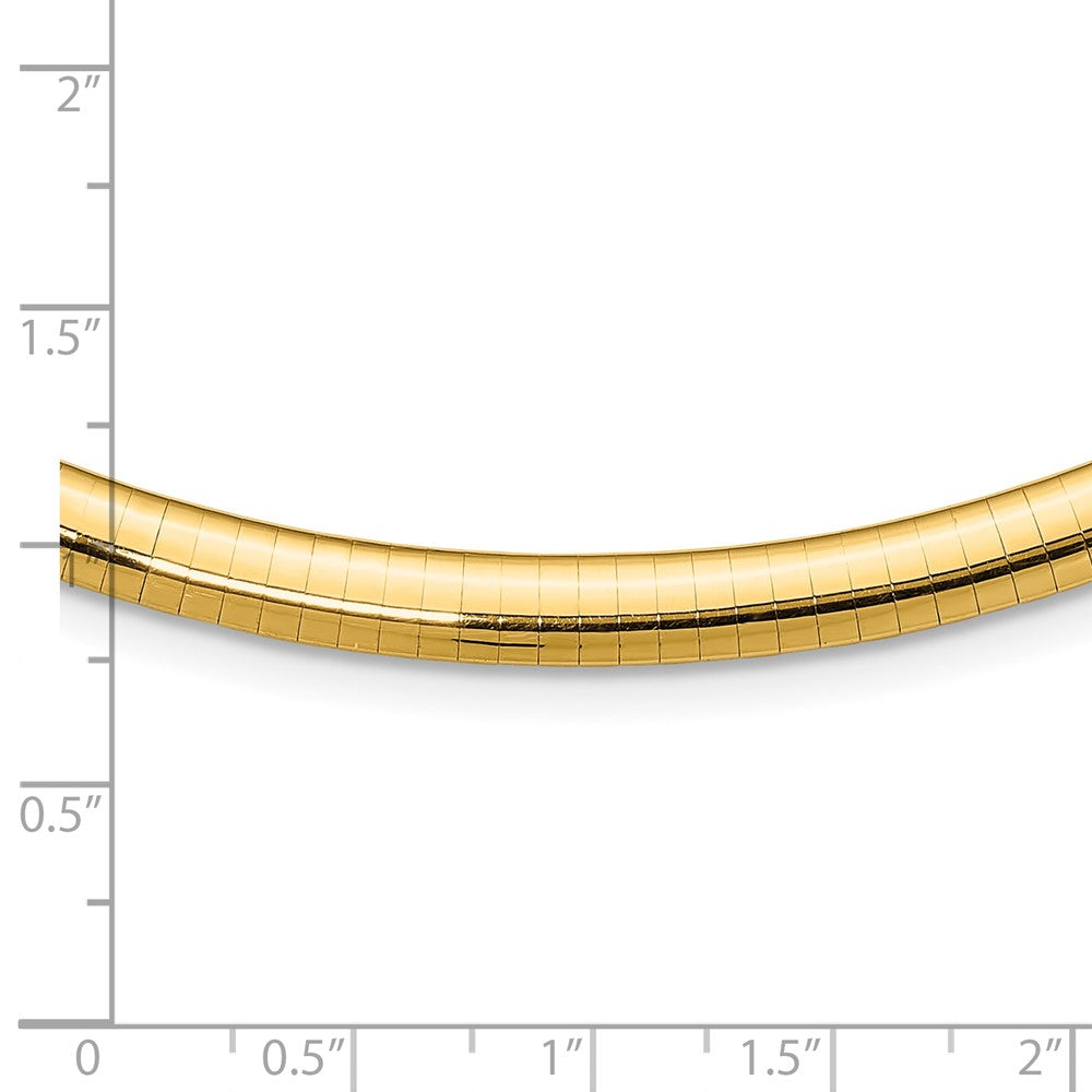 14k 6mm Lightweight Omega Necklace