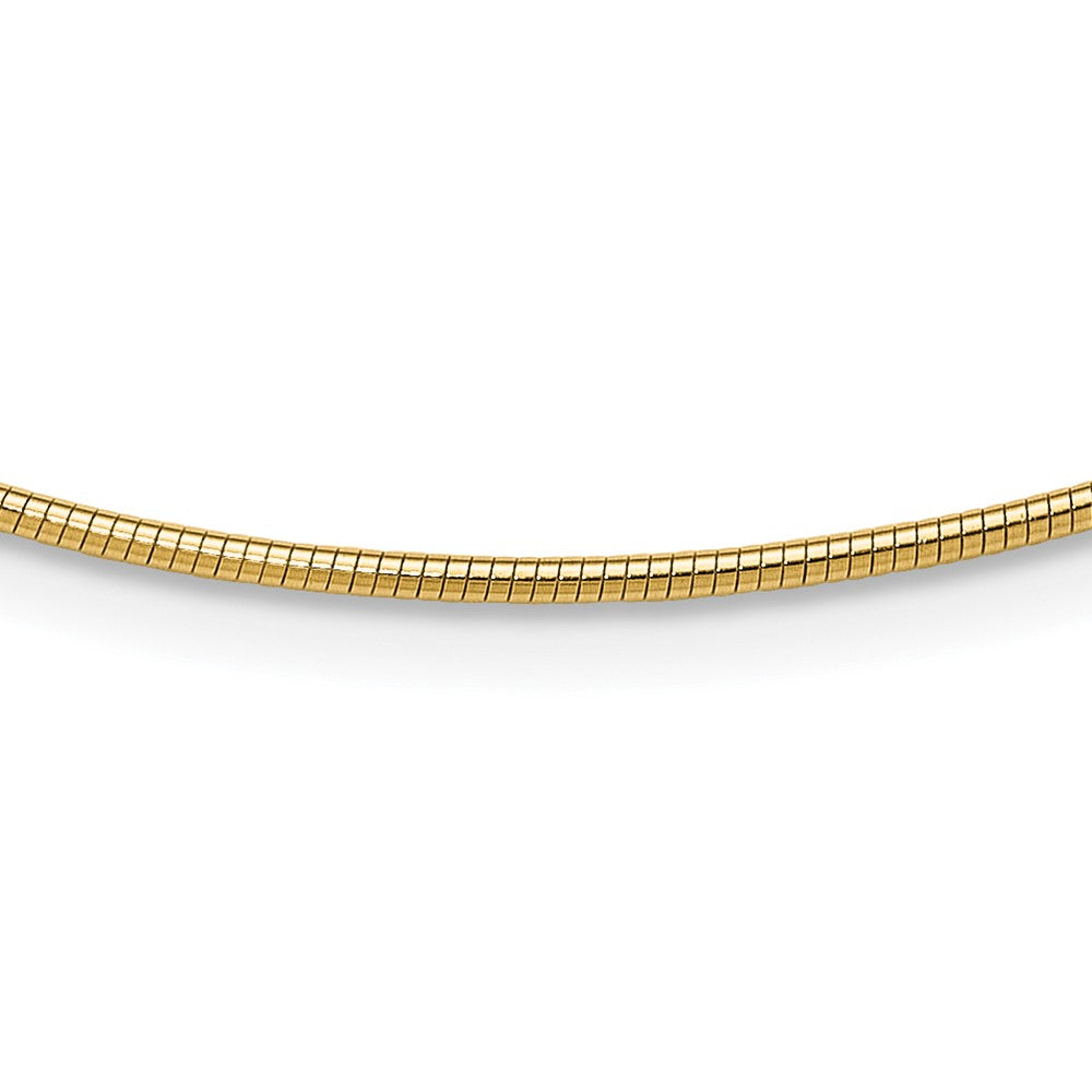 14K Yellow Gold 1.4mm Round Omega