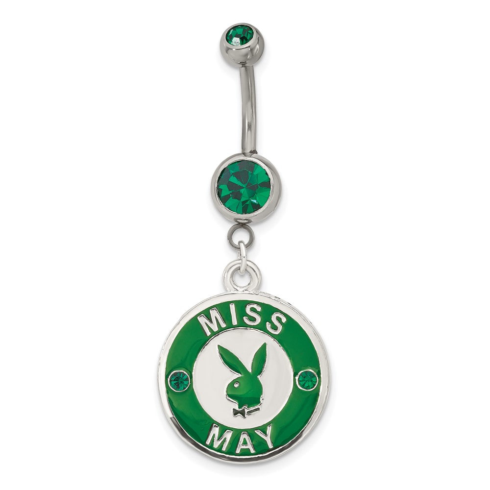 Playboy Miss May Crystal & Enameled Belly Ring