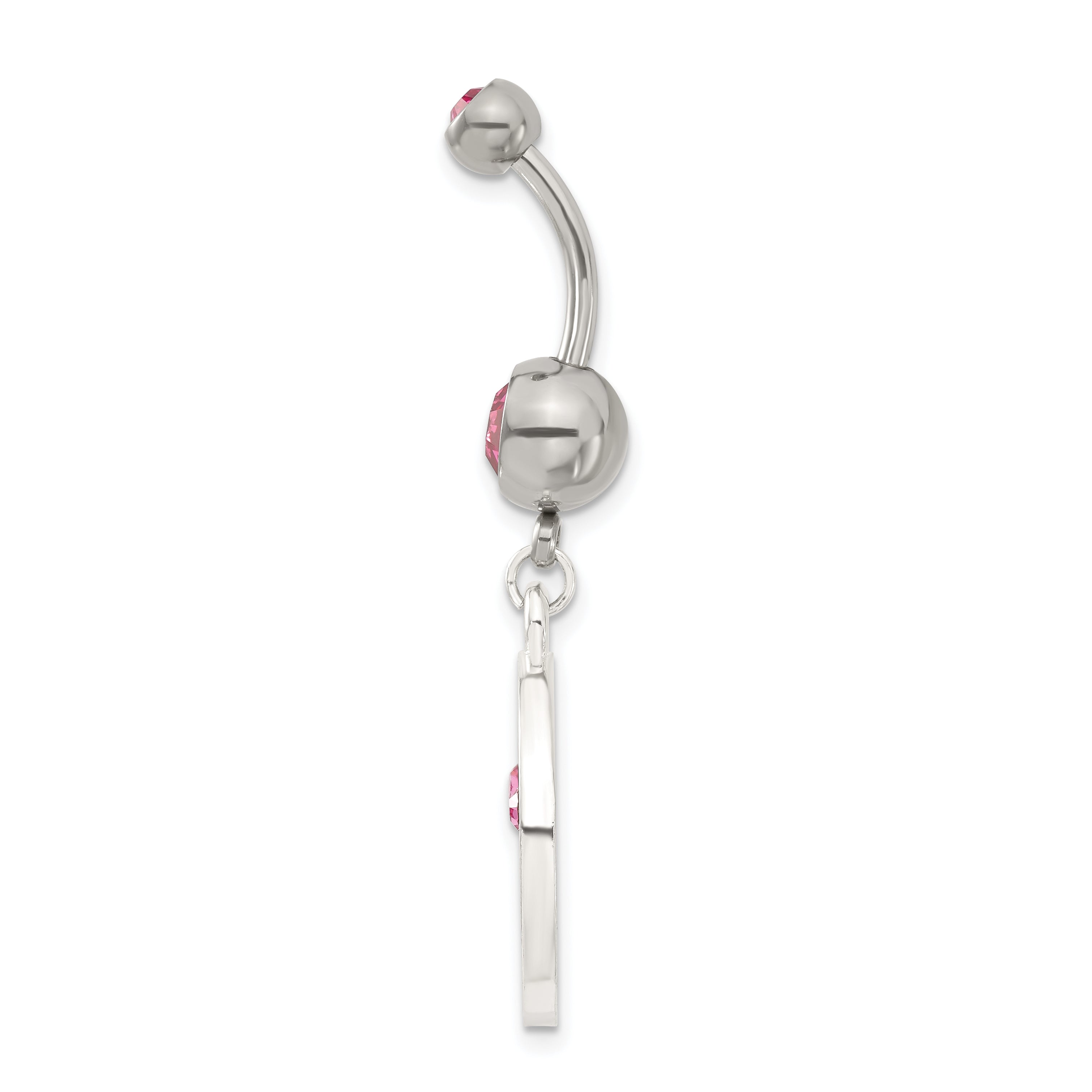 Playboy Miss October Crystal & Enameled Belly Ring