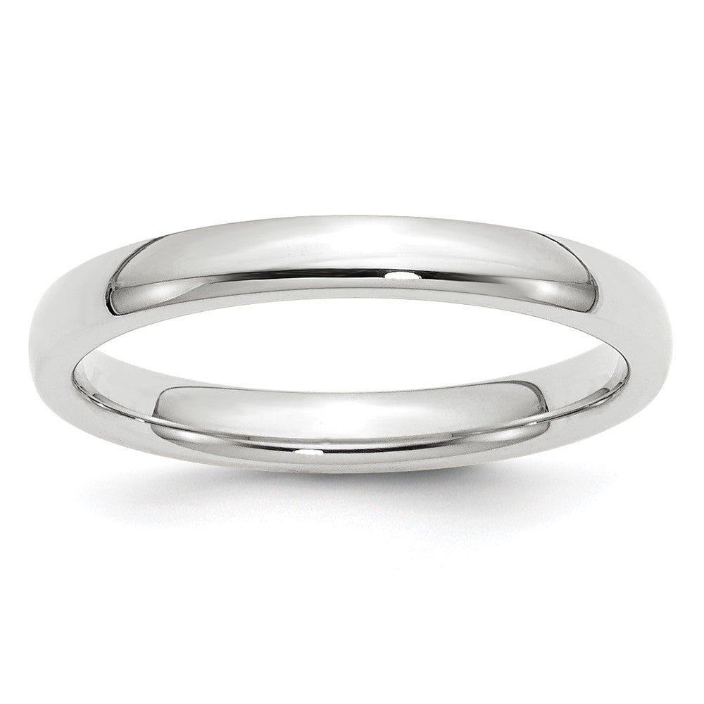 Platinum 3mm Comfort-Fit Wedding Band Size 6