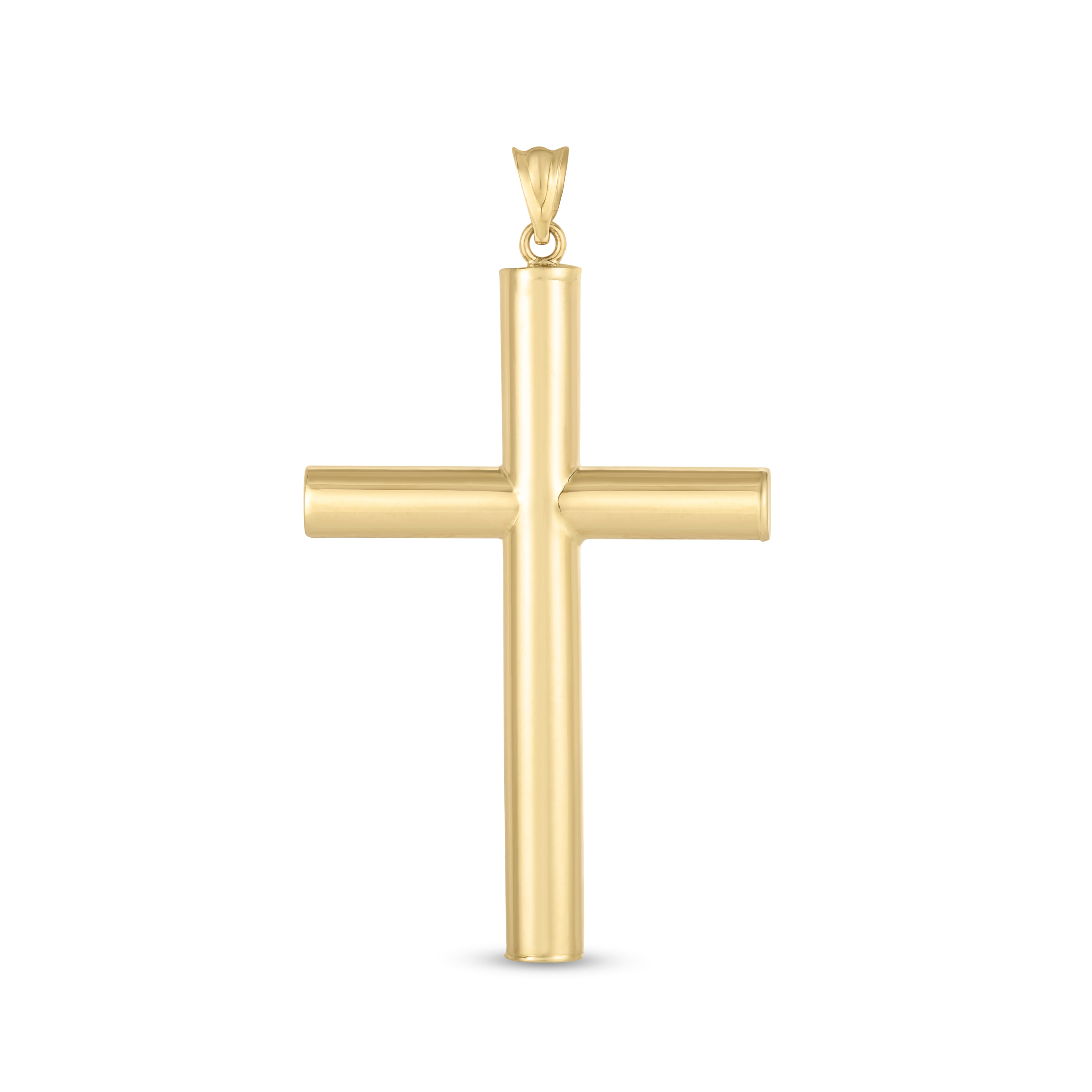 14K Yellow Gold Classic Cross Pendant. Sold Individually, Without A Chain.