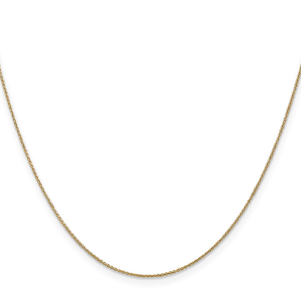 14K 18 inch .75mm Cable with Spring Ring Clasp Pendant Chain