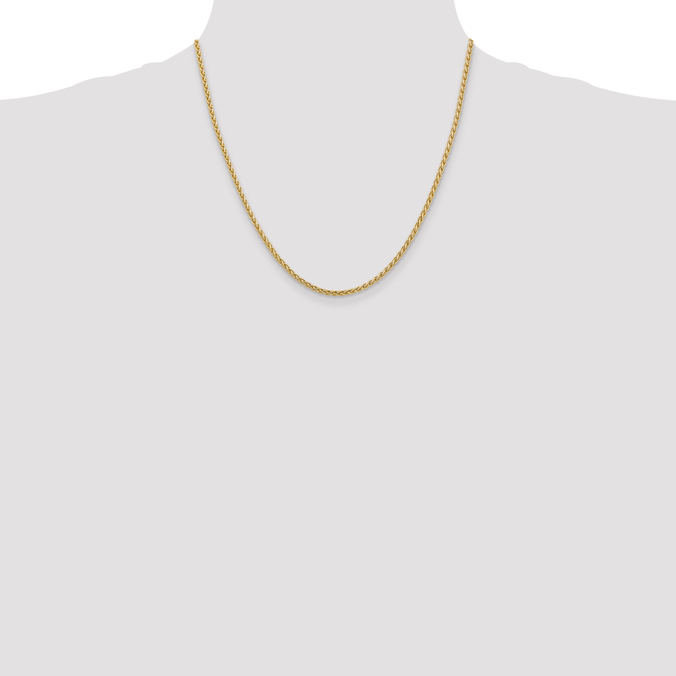 14K 20 Inch 2.8Mm Spiga With Lobster Clasp Chain