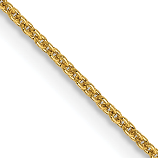 14K 16 inch .9mm Cable with Lobster Clasp Chain