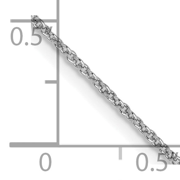 14K White Gold 24 Inch 1.2Mm Cable With Lobster Clasp Chain