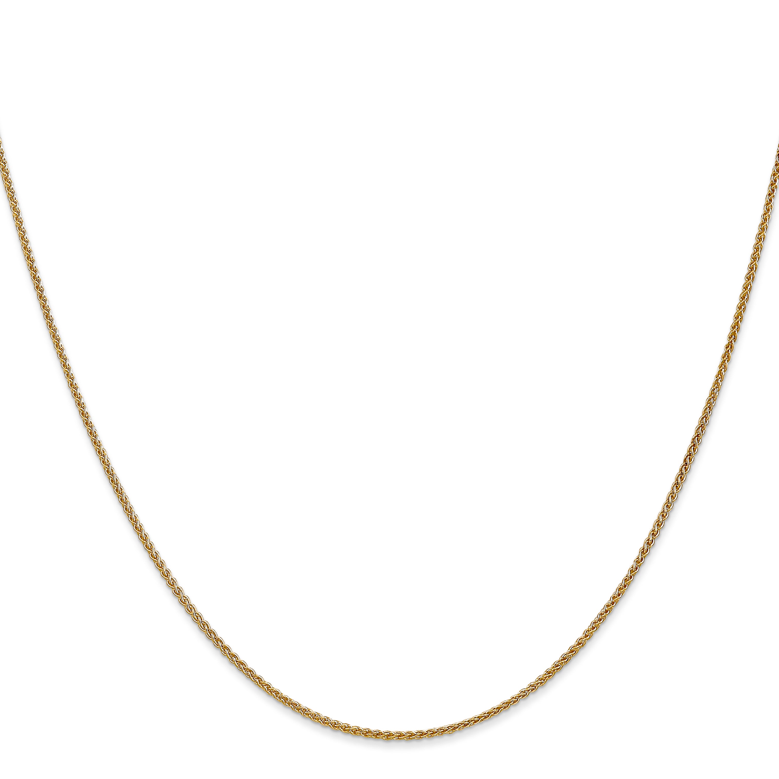14K 18 Inch 1.25Mm Spiga With Lobster Clasp Chain