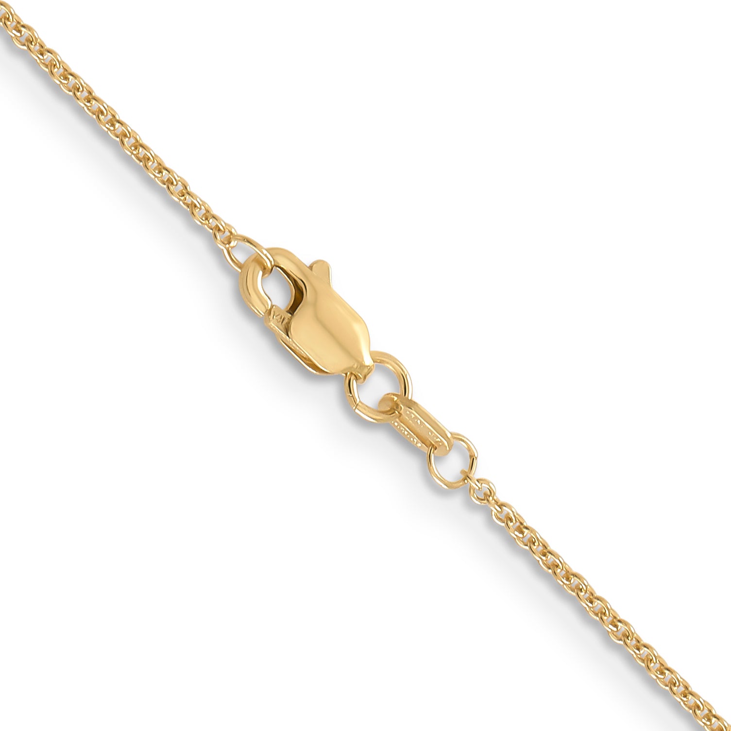 14K 24 Inch 1.2Mm Cable With Lobster Clasp Chain