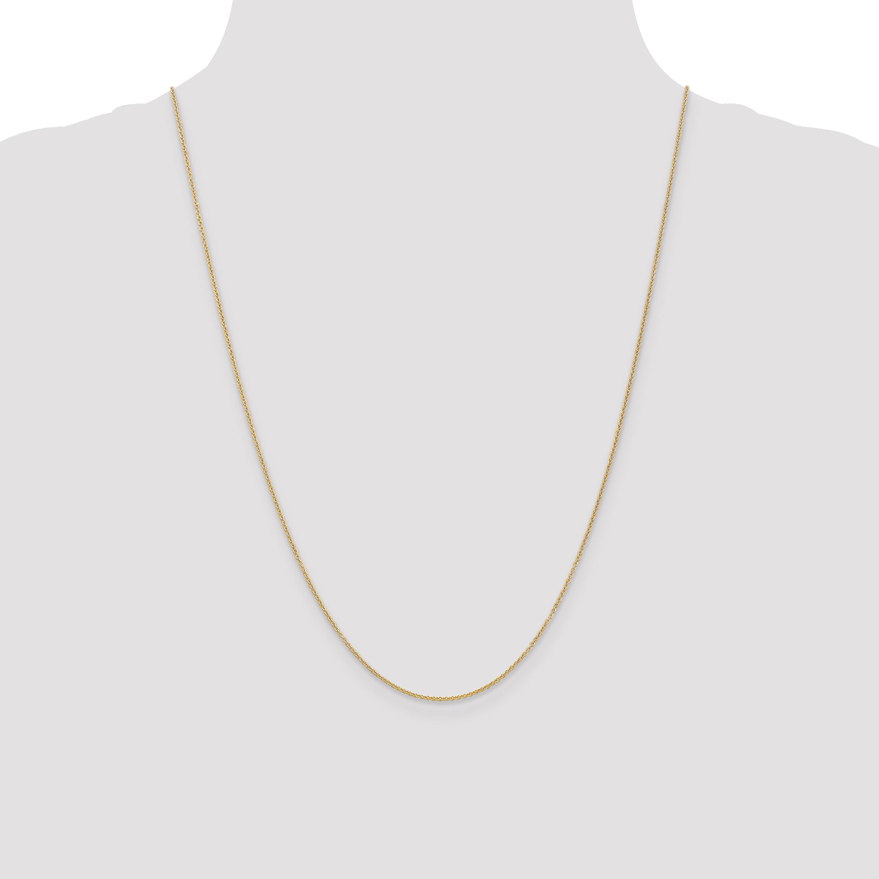 14K 24 Inch 1.2Mm Cable With Lobster Clasp Chain