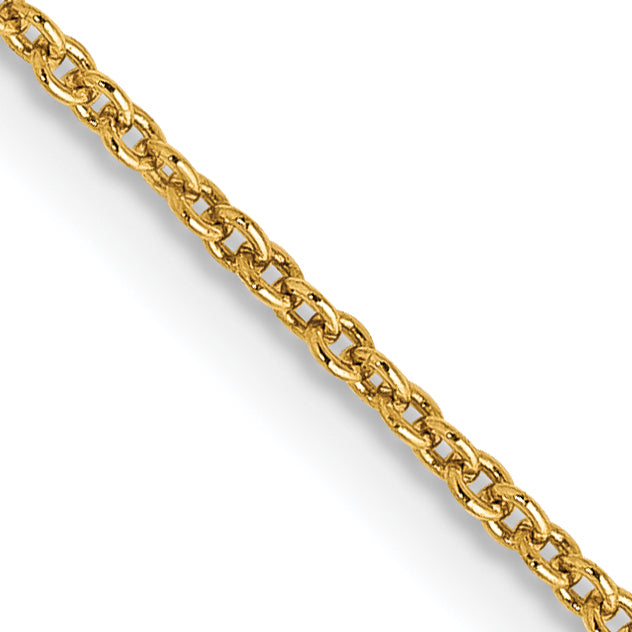 14K 24 Inch 1.2Mm Cable With Lobster Clasp Chain