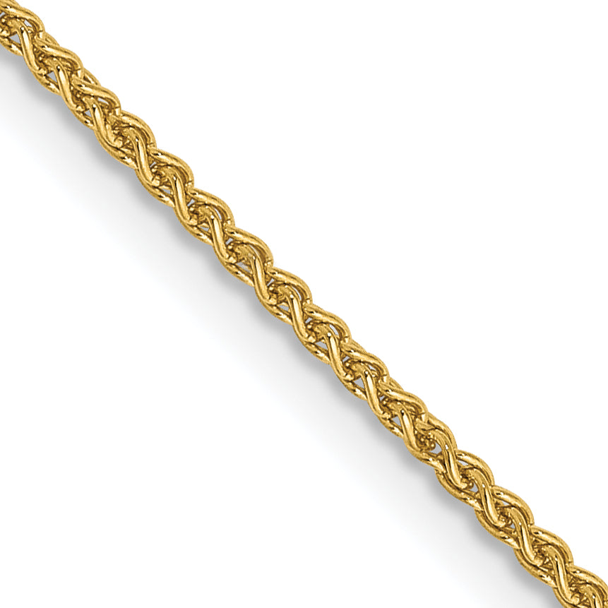 14K 14 inch 1.25mm Spiga with Lobster Clasp Chain