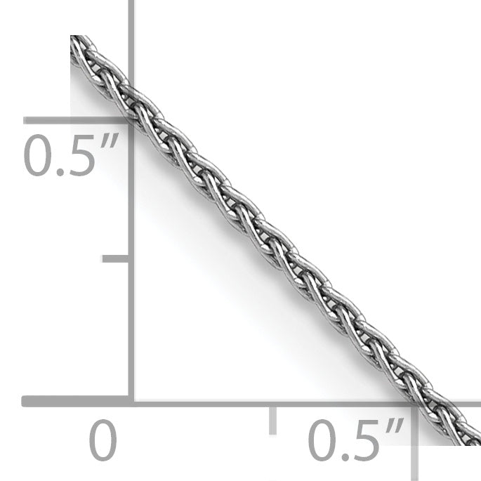 14K White Gold 16 Inch 1.5Mm Parisian Wheat With Lobster Clasp Chain