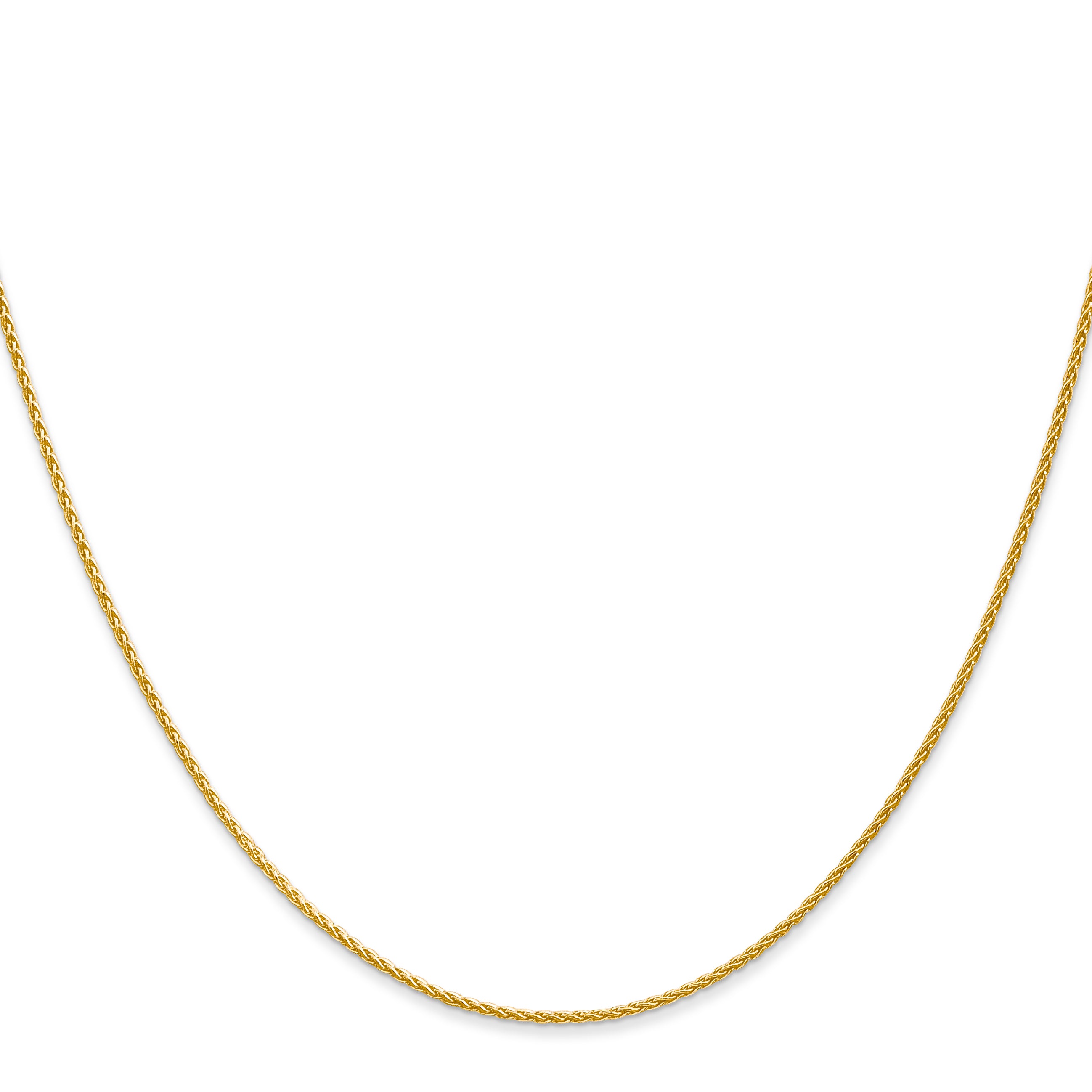 14K 16 Inch 1.2Mm Parisian Wheat With Lobster Clasp Chain
