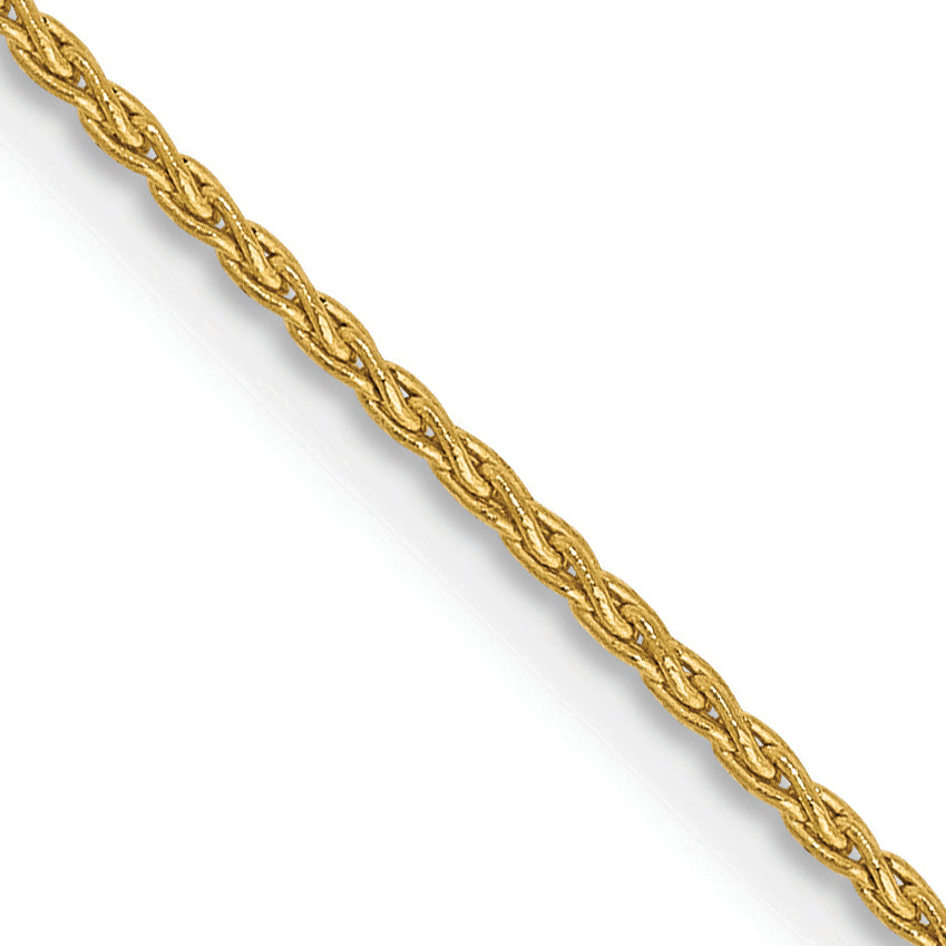 14k 18 inch 1.2mm Parisian Wheat with Lobster Clasp Chain