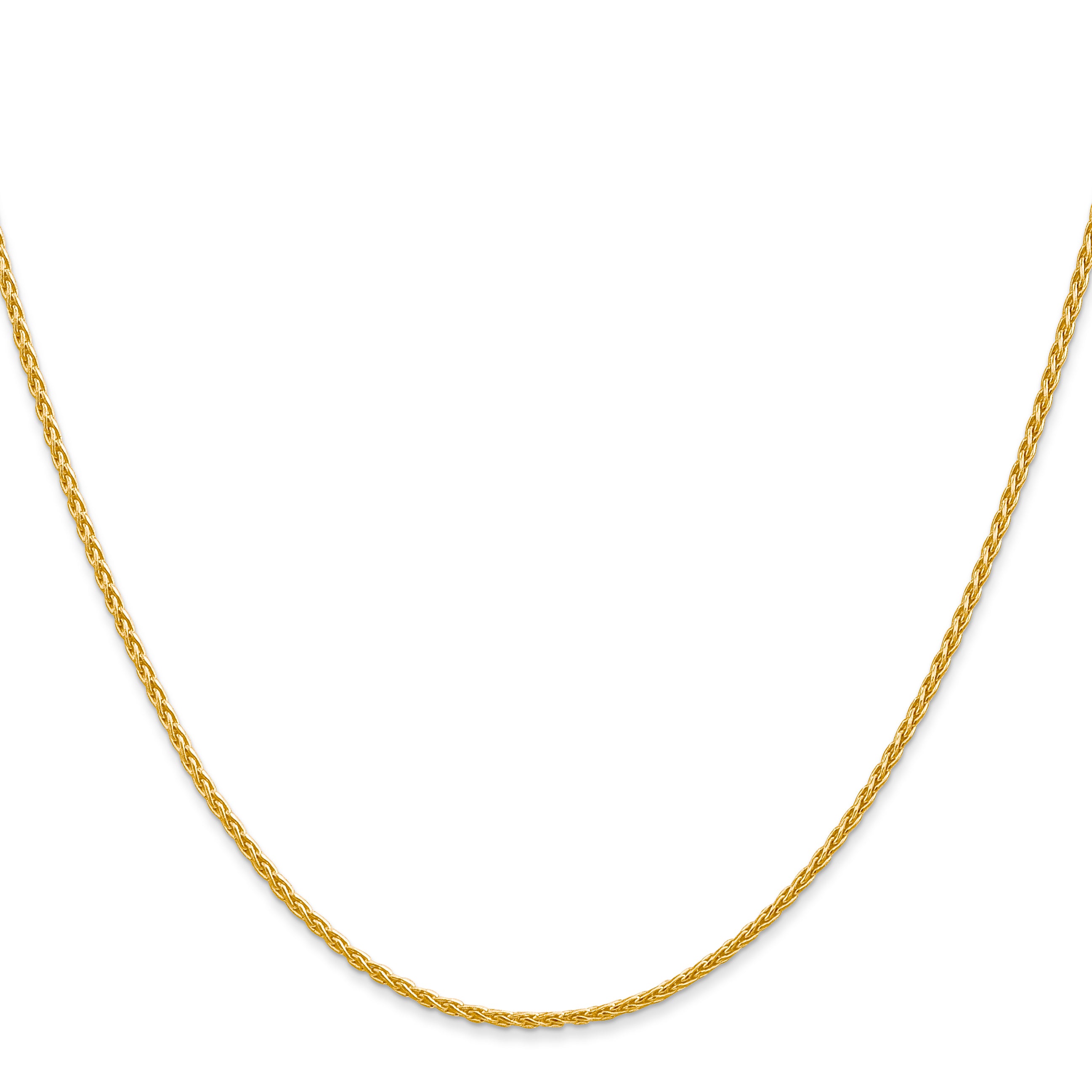 14K 24 Inch 1.5Mm Parisian Wheat With Lobster Clasp Chain