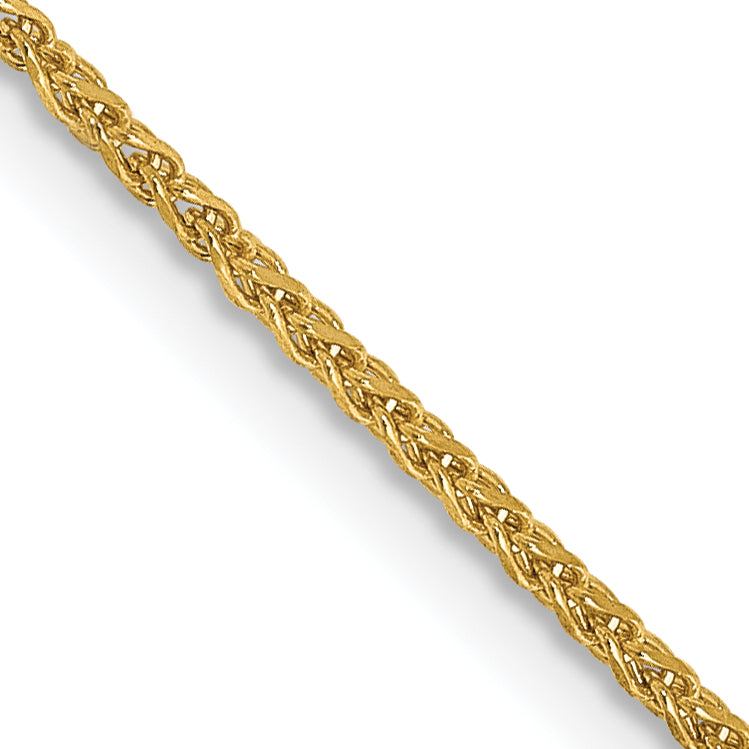 14K 6 inch 1.25mm Diamond-cut Spiga with Lobster Clasp Bracelet