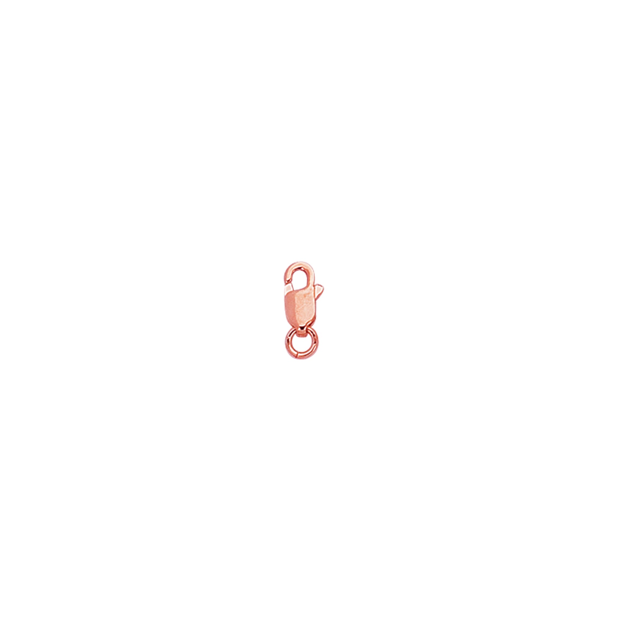 14K Rose Gold 8Mm Rectangular Lobster Lock