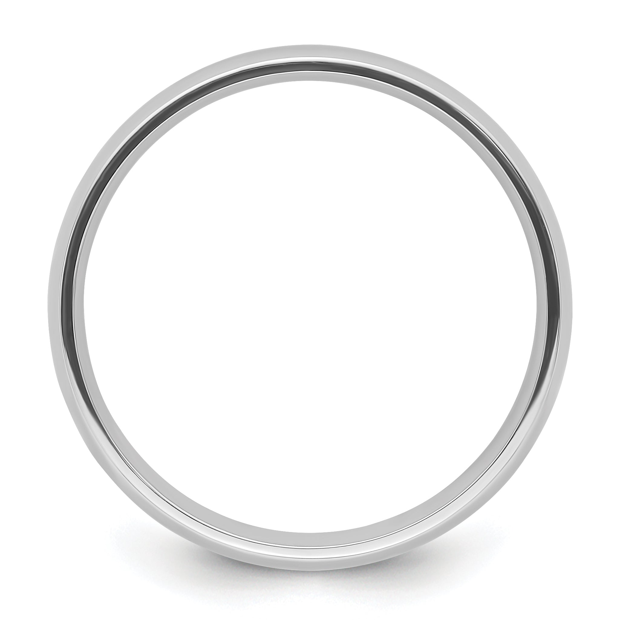 Platinum 5mm Lightweight Comfort-Fit Wedding Band Size 10