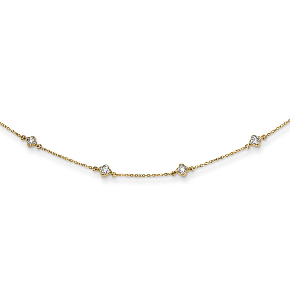 14K Lab Grown Diamond VS/SI FGH Multi Station Necklace