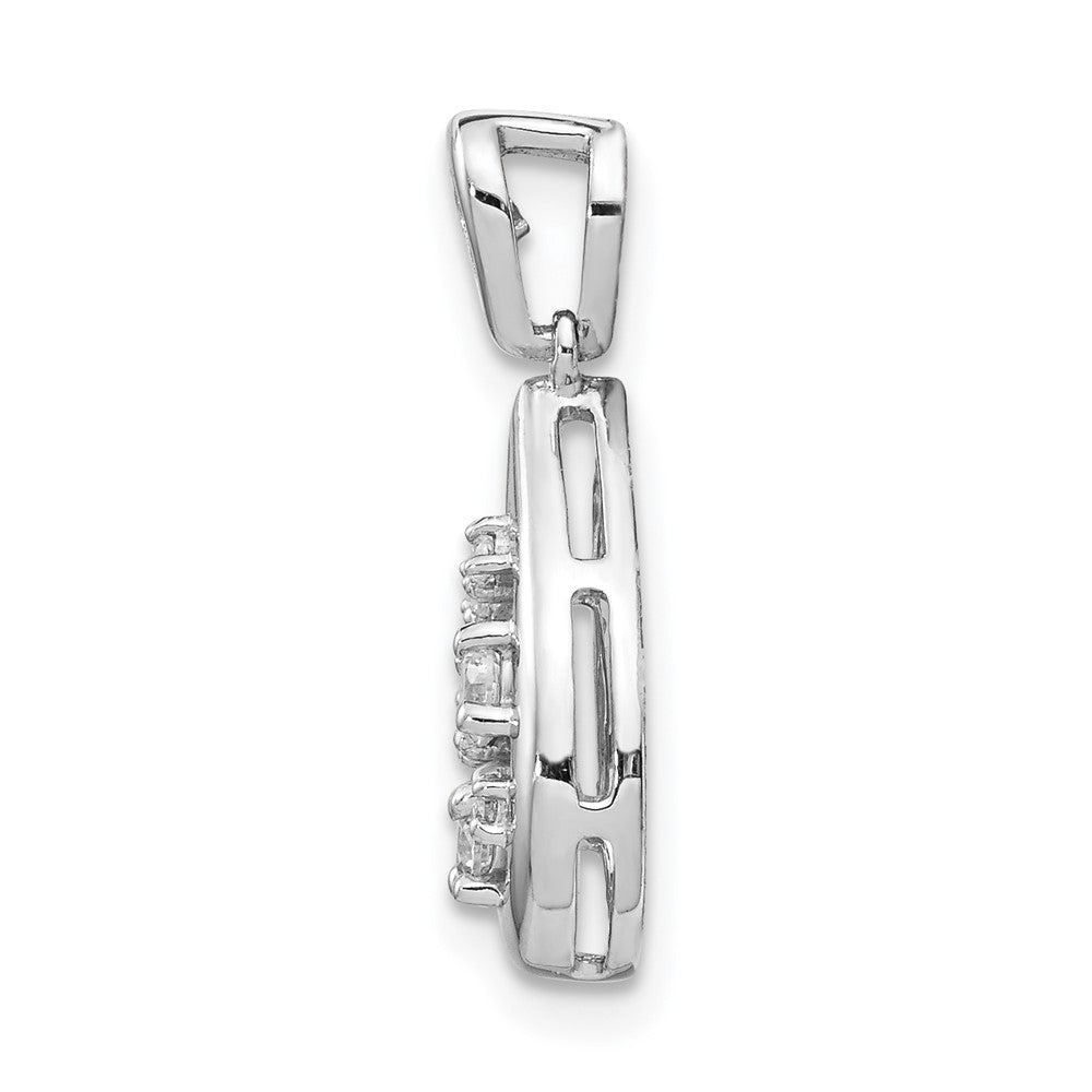14K White Gold Lab Grown Diamond VS/SI FGH Pendant