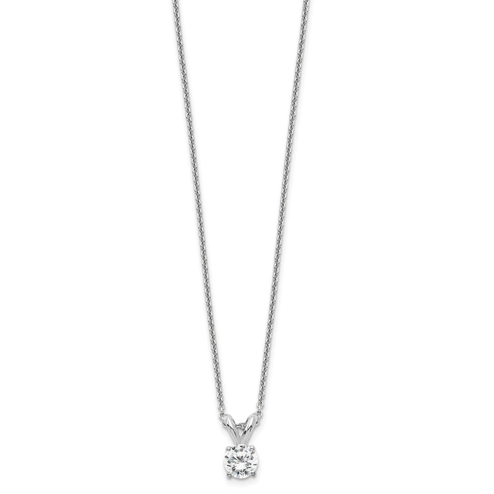 14k 1/4 carat total weight Round Certified VS/SI GH Lab Grown Diamond Solitaire 18in Necklace