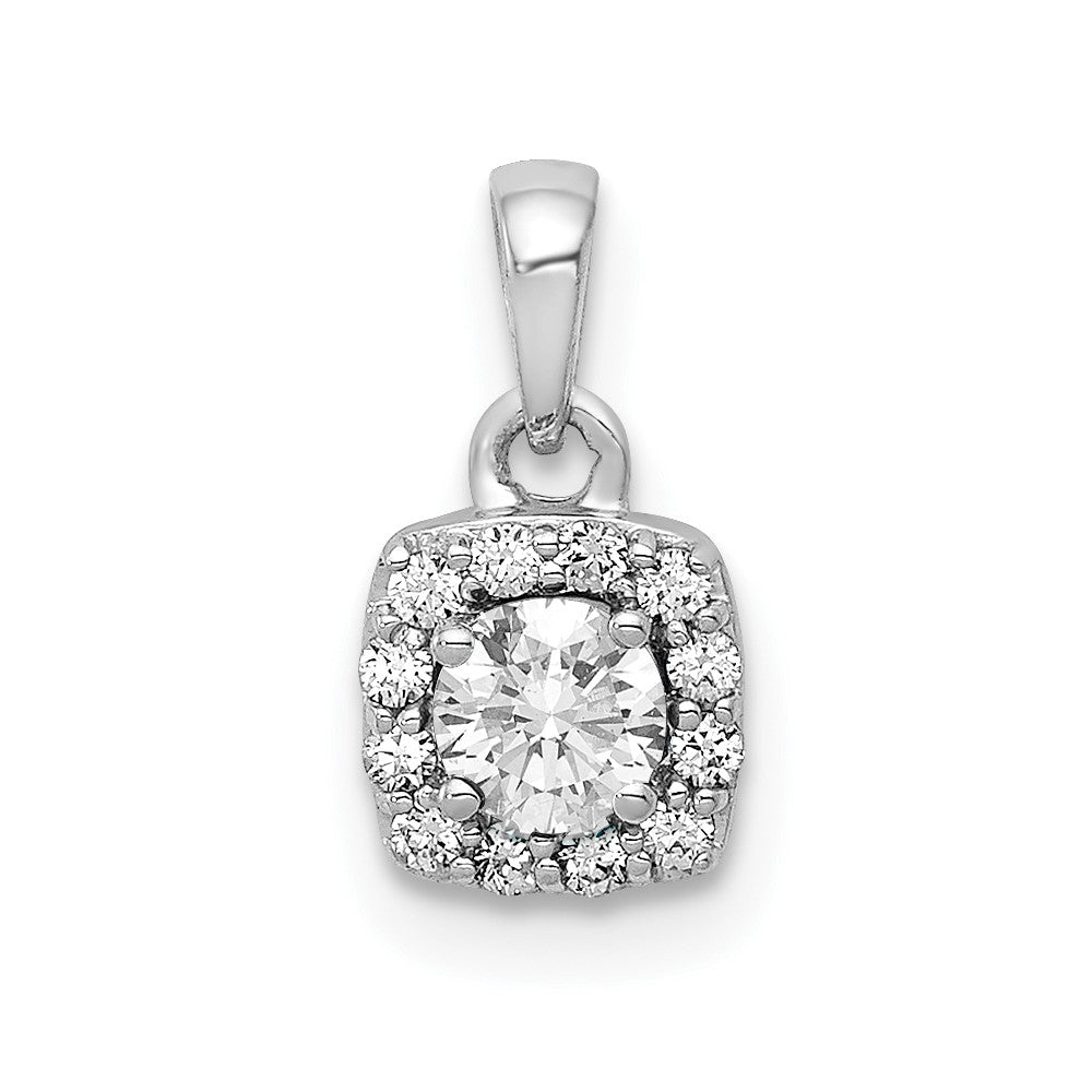 14K White Gold Lab Grown Diamond Vs/Si Fgh Pendant