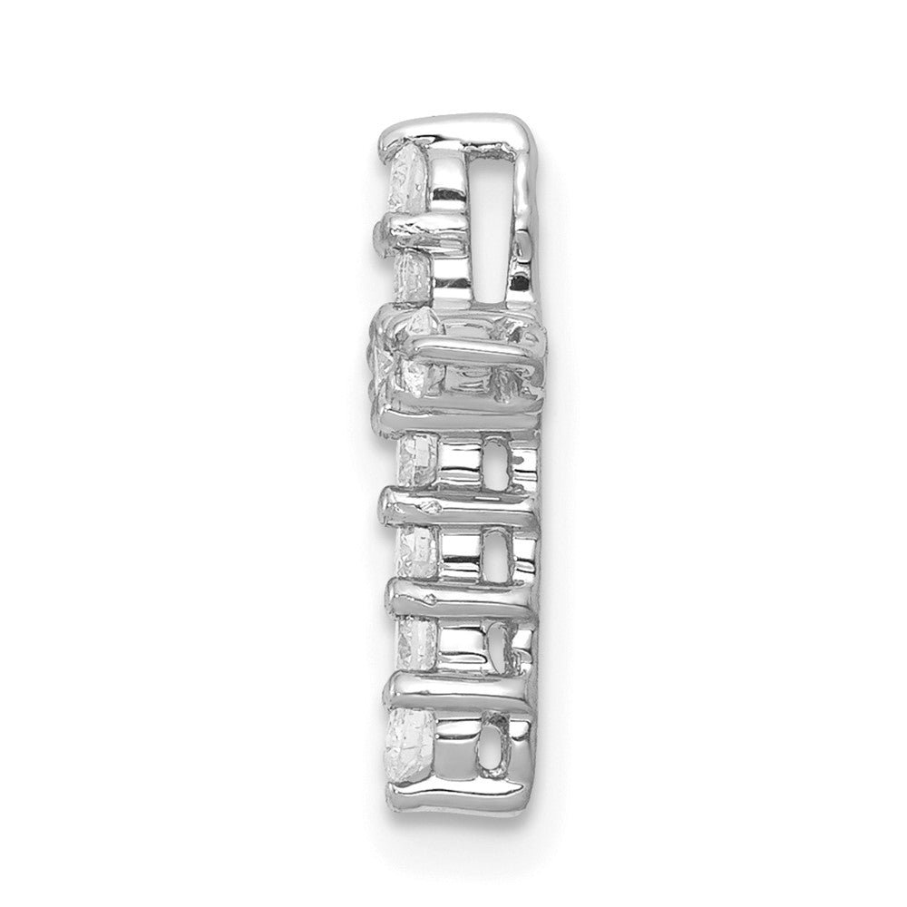 14K White Gold Lab Grown Diamond Vs/Si Fgh Cross Pendant
