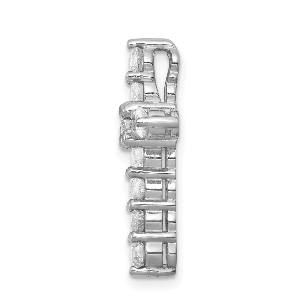 14K White Gold Lab Grown Diamond Vs/Si Fgh Cross Pendant