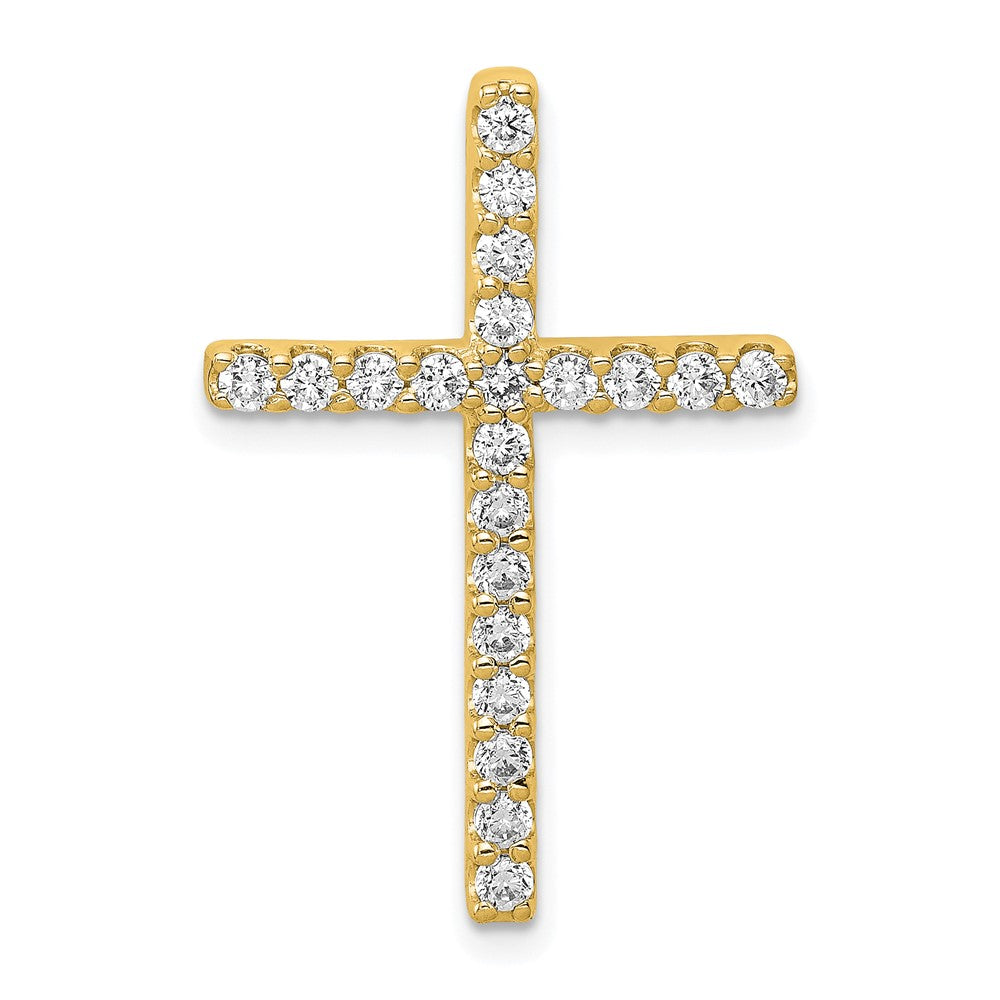 14K Lab Grown Diamond Vs/Si Fgh Cross Pendant
