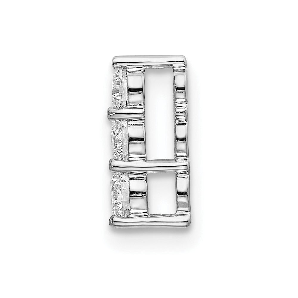 14K White Gold Lab Grown Diamond Vs/Si Fgh 3-Stone Pendant