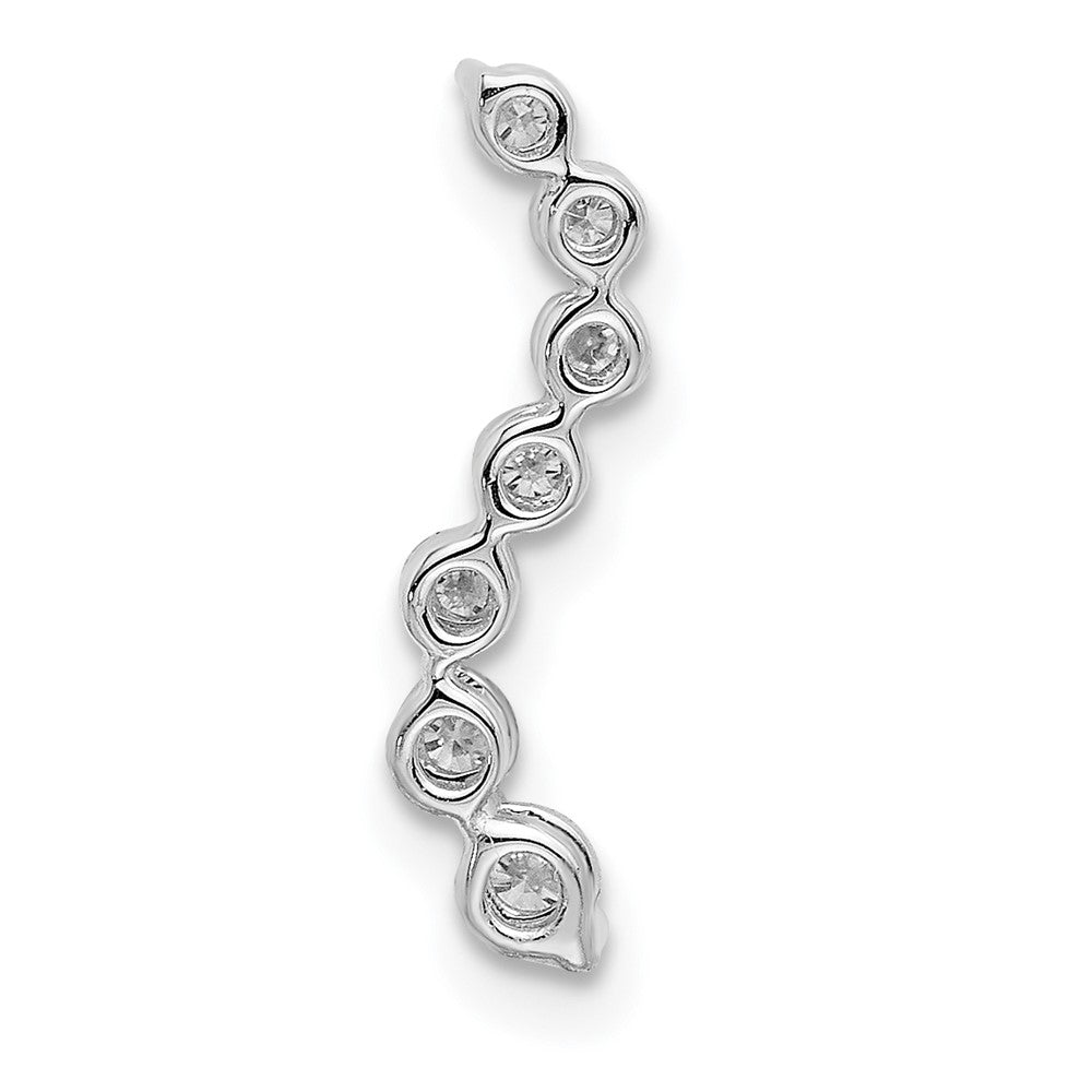 14K White Gold Lab Grown Diamond Vs/Si Fgh 7-Stone Journey Pendant
