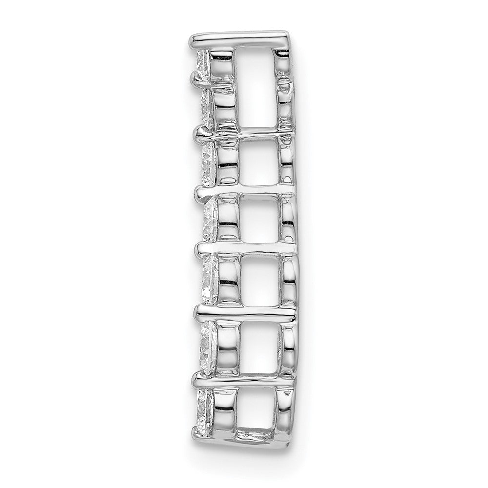 14K White Gold Lab Grown Diamond Vs/Si Fgh 7-Stone Journey Pendant